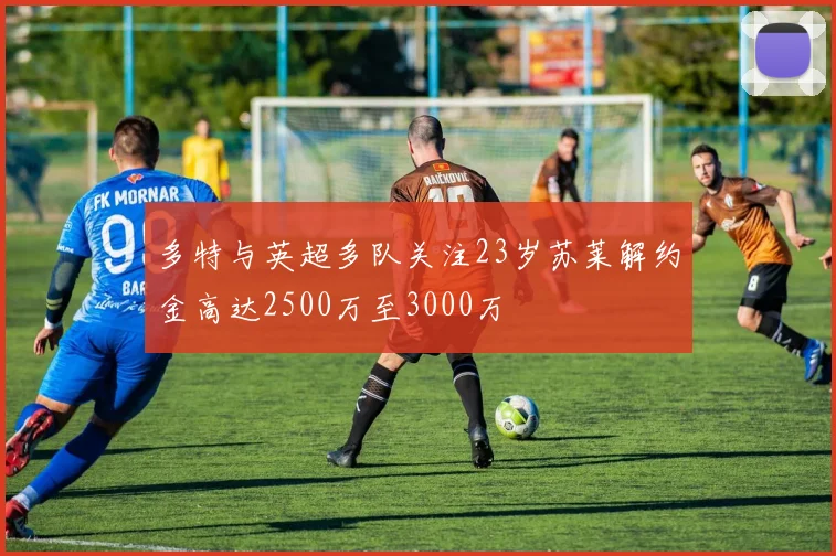 多特与英超多队关注23岁苏莱解约金高达2500万至3000万